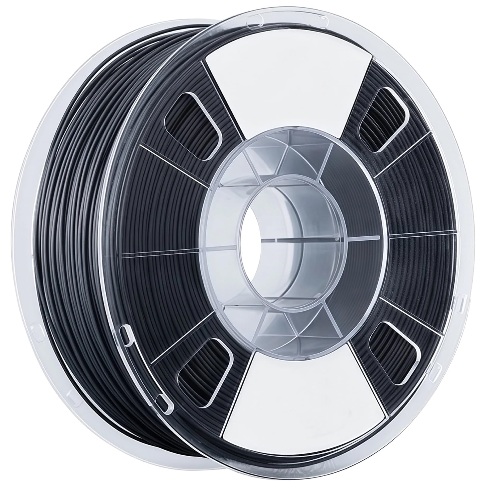 QIDI TECH PETG-Tough Filament do drukarki 3D, 0,2 cm 1,75 mm, 1,0 kg 1 kg, wzmocniony włóknem węglowym, czarny, szybki druk, kompatybilny z drukarkami FDM