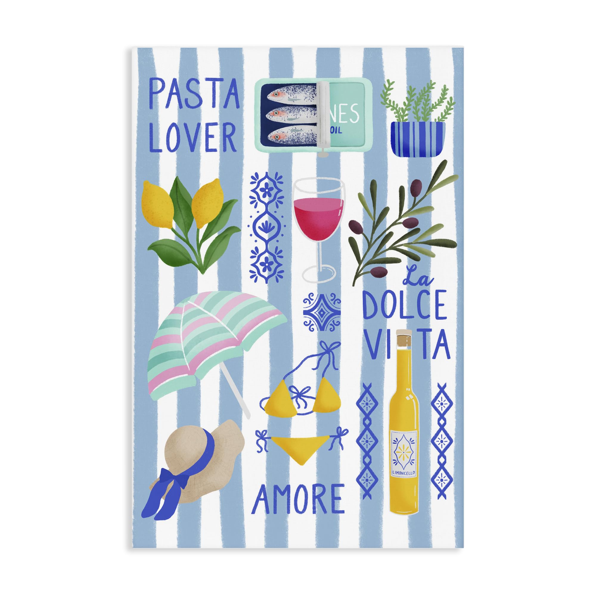 'Pasta Lover Mediterranean'| Canvas Art