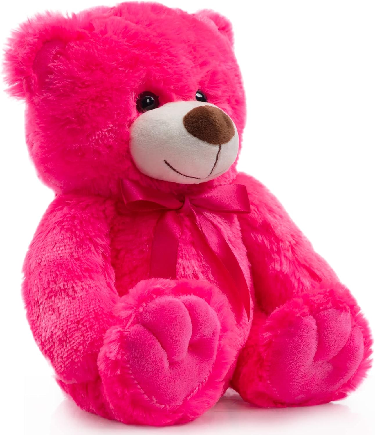 Super Color Teddy Bear Stuffed Animals Plush Toy for Children Girlfriend Family Congratulations Baby Shower Birthday Hot Pink 14 inch