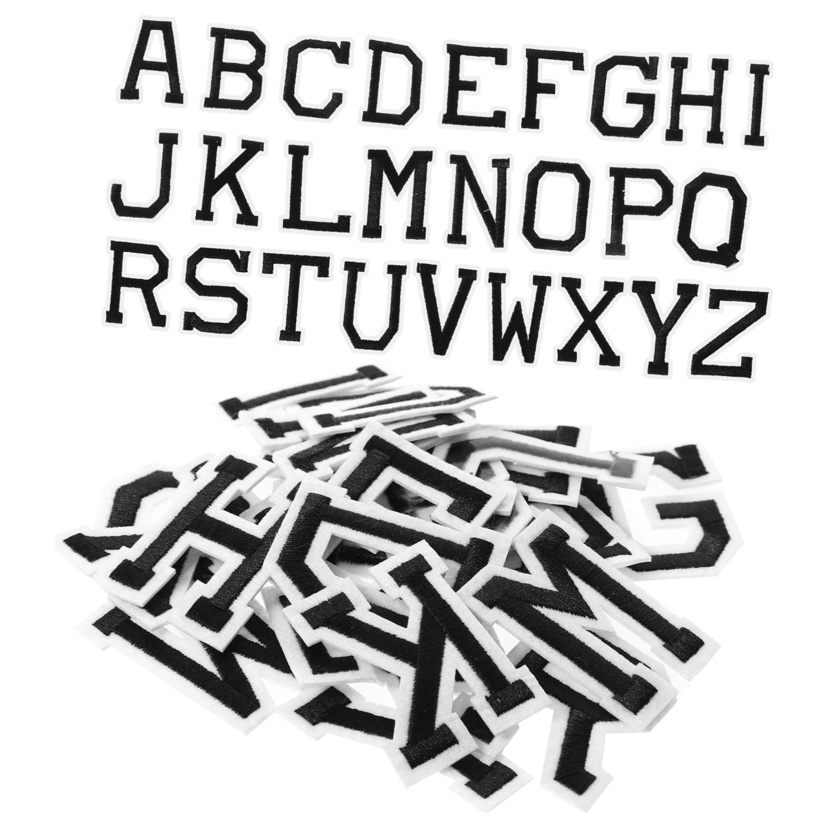 SHINEOFI 6sets Patches Decorativi Stoffa Con Lettere Ricamate Per Abbigliamento Zaini e Progetti Fai Te Toppe Termoadesive e Personalizzare