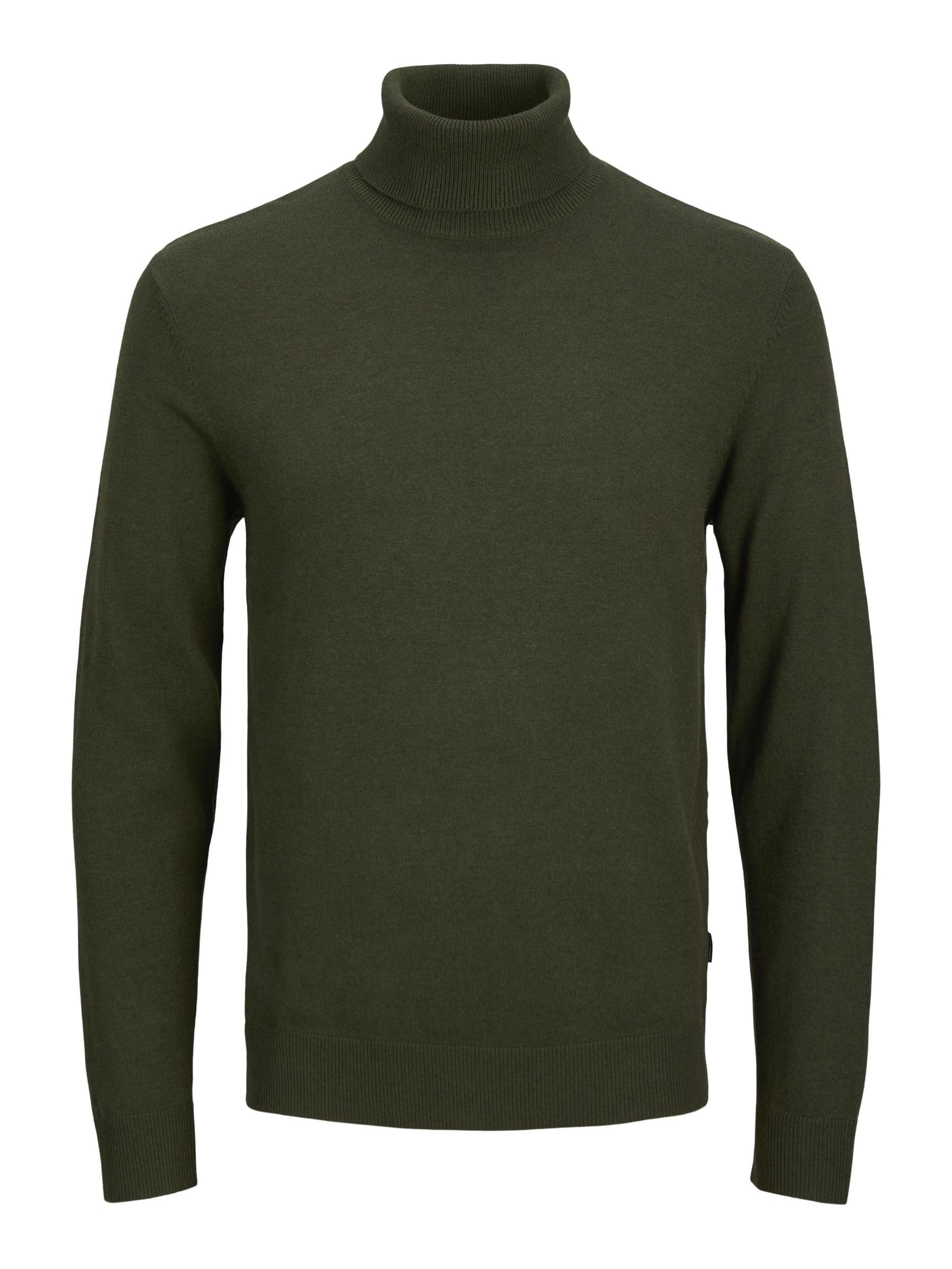 Jack & Jones JJEEMIL 12157417 - Maglia da Uomo, Verde Combo, S