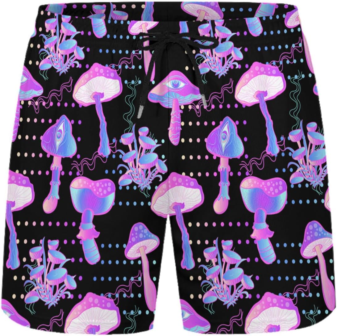 Men's 2 Piece Outfits Tropical Leaves Hawaiian Shirt and Shorts - Image 4