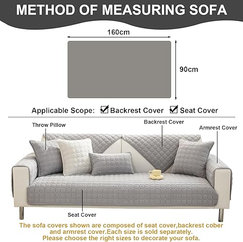 Vista 126 de Fundas para sofá, fundas universales mágicas para sofá, fundas elásticas para sofá en forma de L para sofá seccional, funda para sofá de 3 cojines