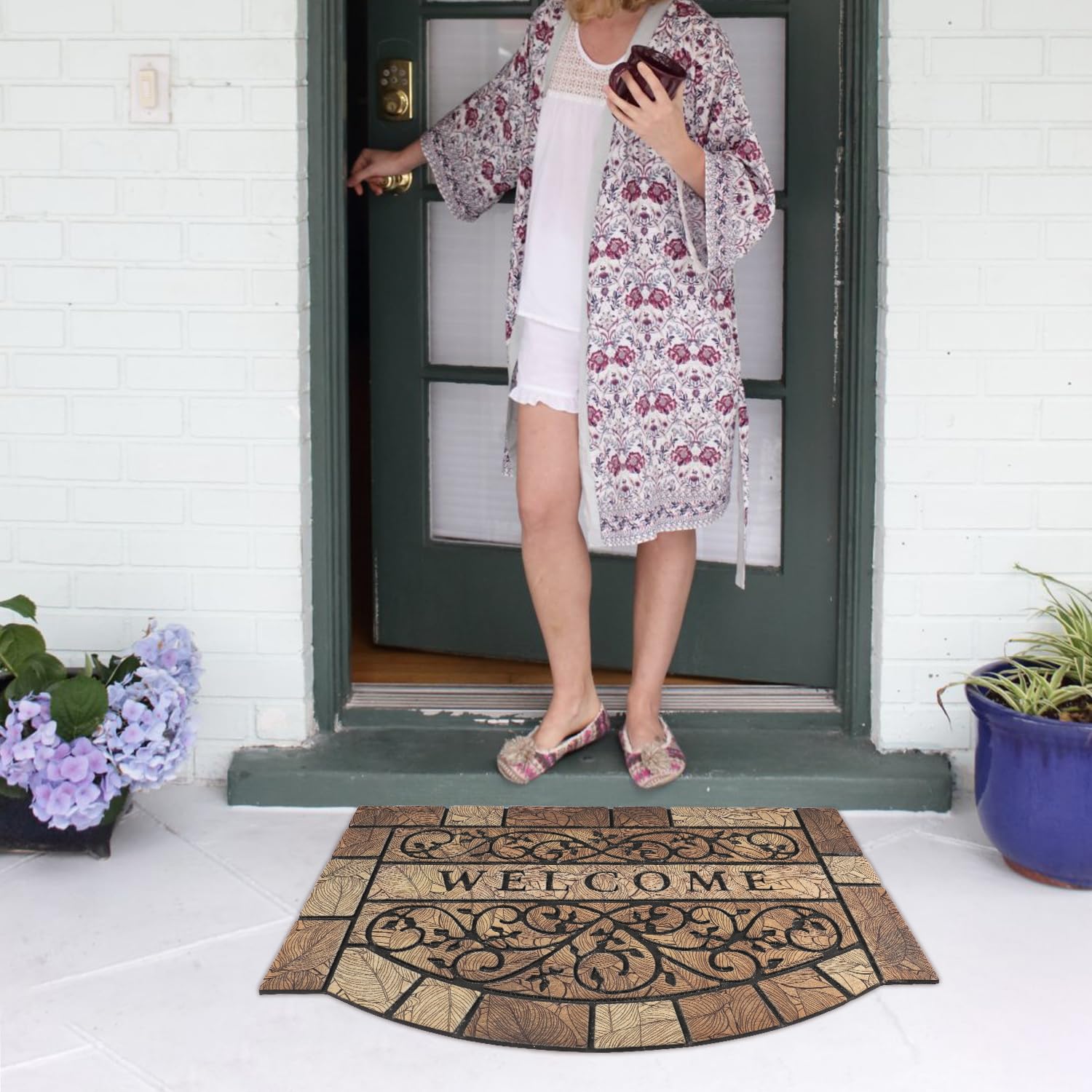 Heavy-Duty Welcome Mat - Large Outdoor Door Mat -8