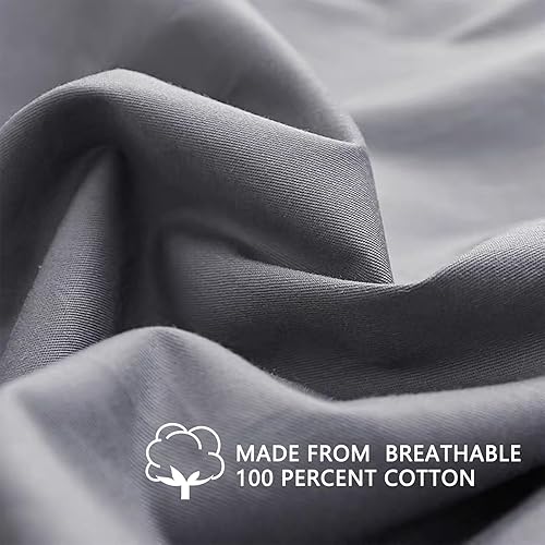 Miniatura 4 de Funda de colchón japonesa para colchón de futón de 39 x 80 x 2.5 pulgadas (gris oscuro, algodón, individual)