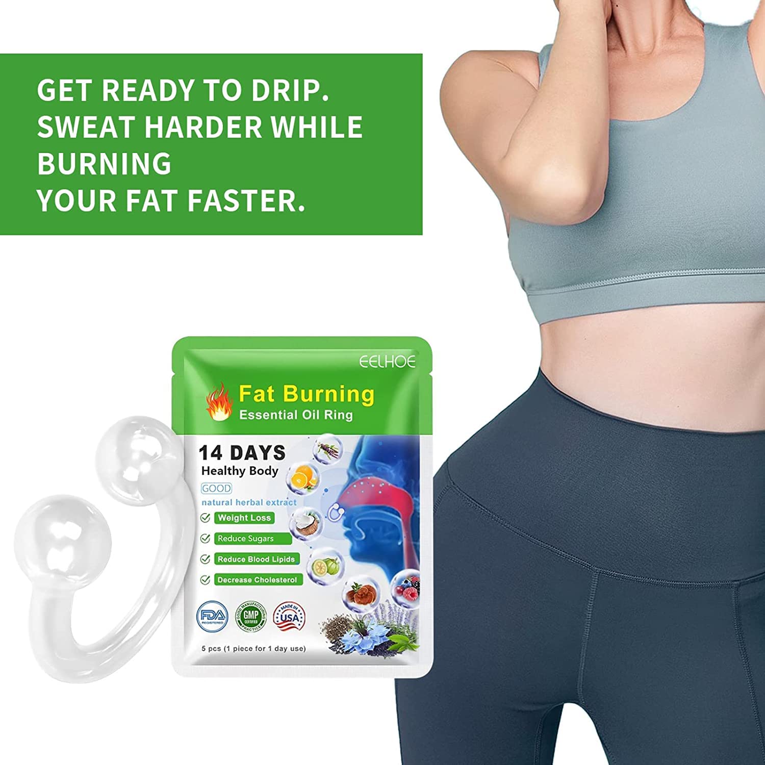 15Pcs LymphStar Body Detox & Fat Burn Liver and Lung Cleanse Essential Oil Nose Ring,Superslim Slimming & Detoxifying Essential Oil Ring Help You Get Healthie