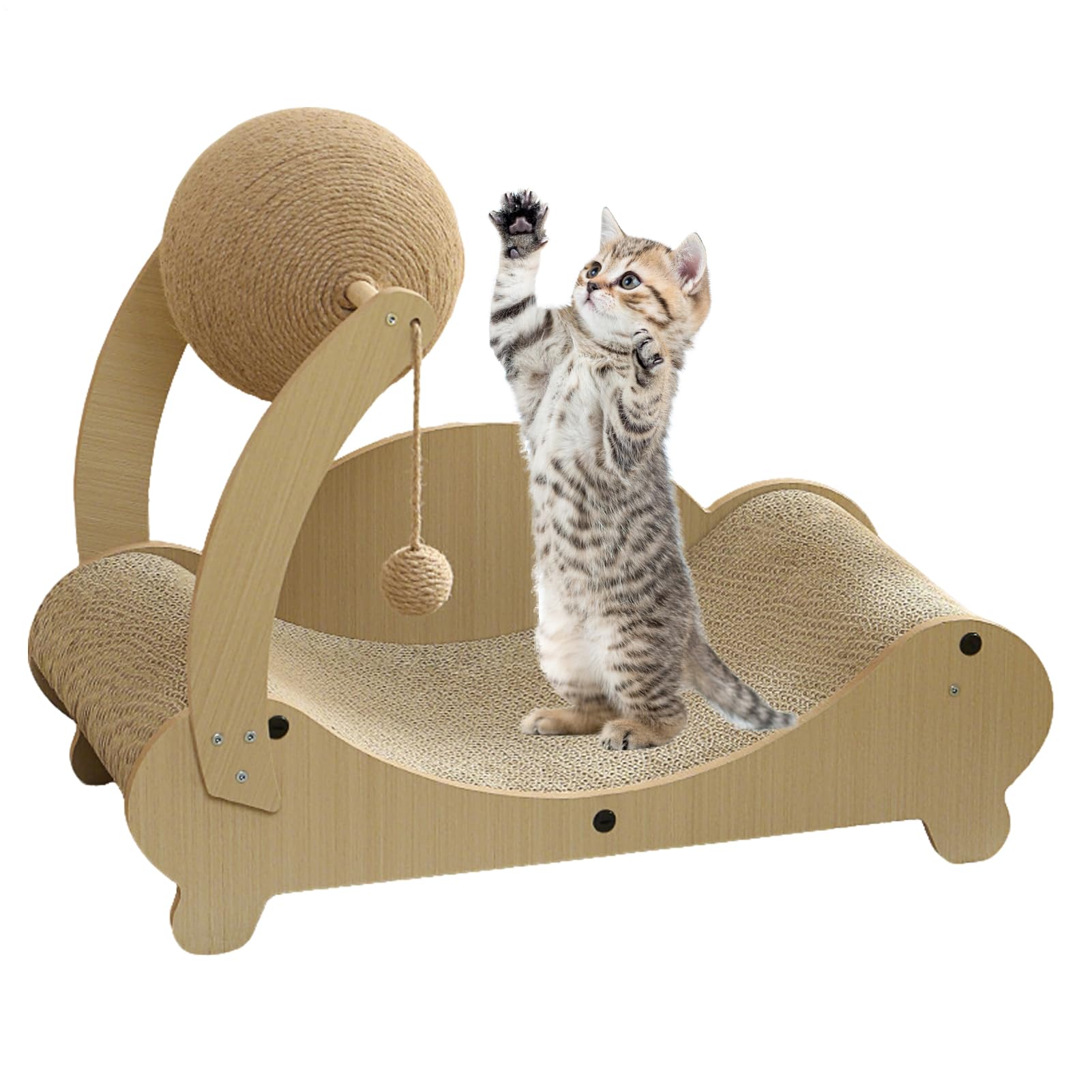 Kitty lounge sphérique haute résistance texture douce et robuste pour chat