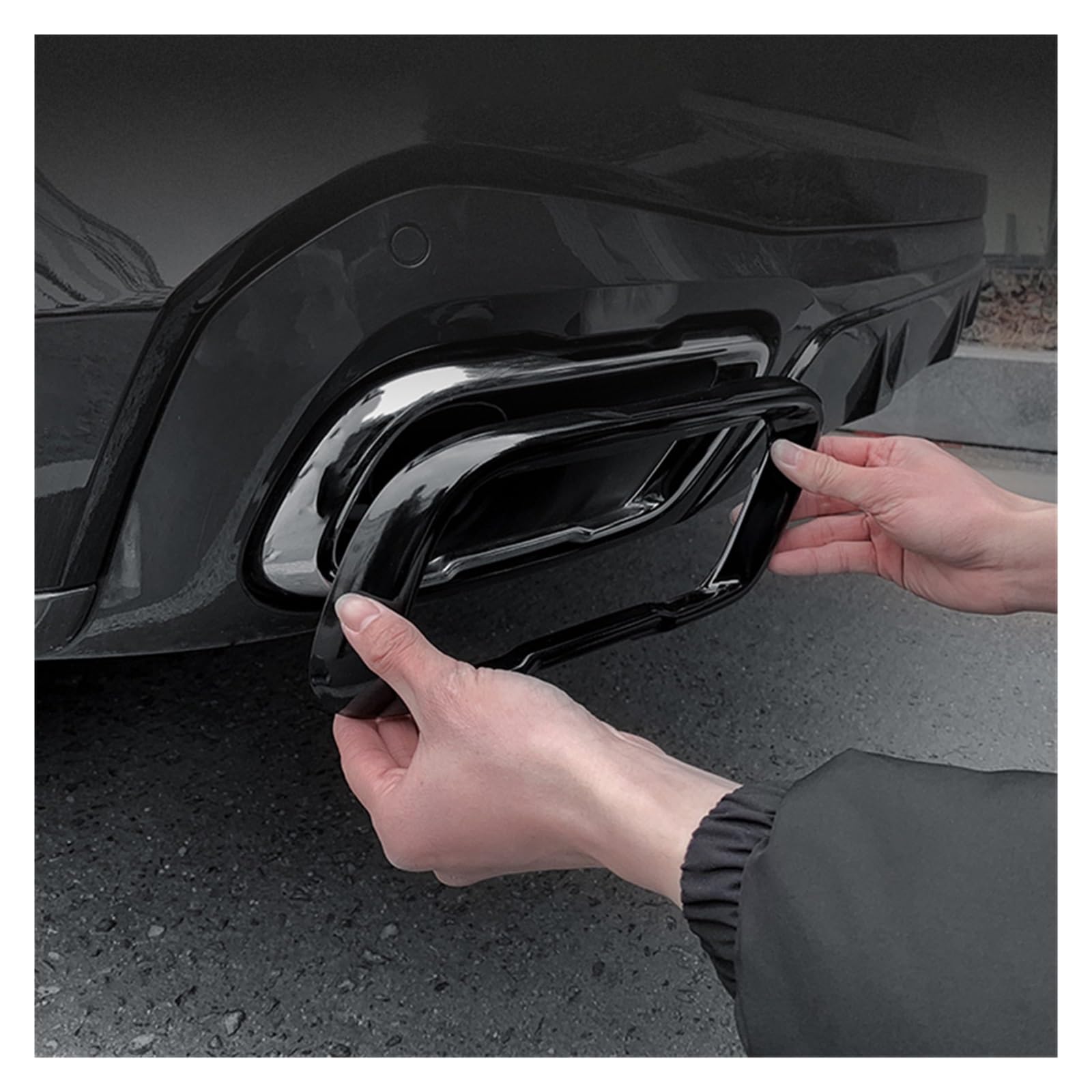 Copertura Scarico In Carbonio Per BMW X5 X6 X7 2019-2021 - Stile Sportivo - Foto 11