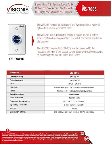 Miniatura 9 de Visionis FPC-8233 - Control de acceso de 2 puertas, puerta de entrada de 600 libras MagLock Time Attendance TCPIP Wiegand Controller Box + fuente de