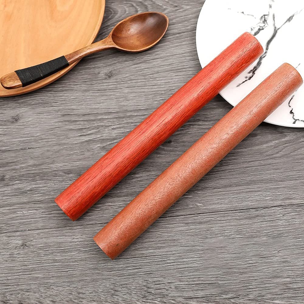 ACiyD Rodillo de amasar Rodillo de Madera Vertical Masa para amasar Madera de Haya Herramientas para Hornear Perno de pelar de Madera (Size : 40cm) (40cm)