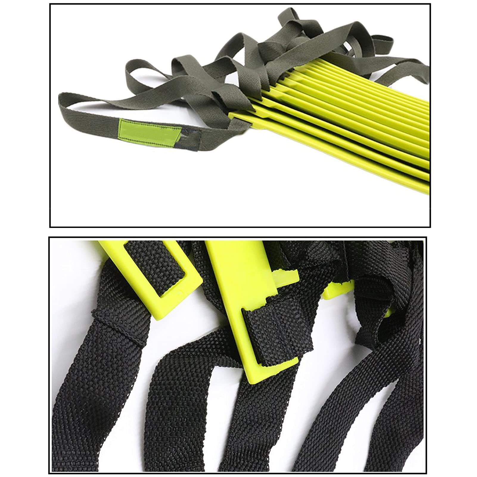Scala di agilità Scala di agilità, Scala di Allenamento per velocità da Calcio Flessibile, Set Fitness Sportivo Multifunzione, per Bambini, Adulti, Allenamento all'aperto(Size:8M)