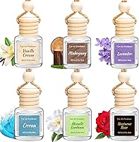 Vetuslumen 6 Pack Hanging Car Air Fresheners - Valentine's Day Gifts for Her, Essential Oil Diffusers with 6 Romantic Scents