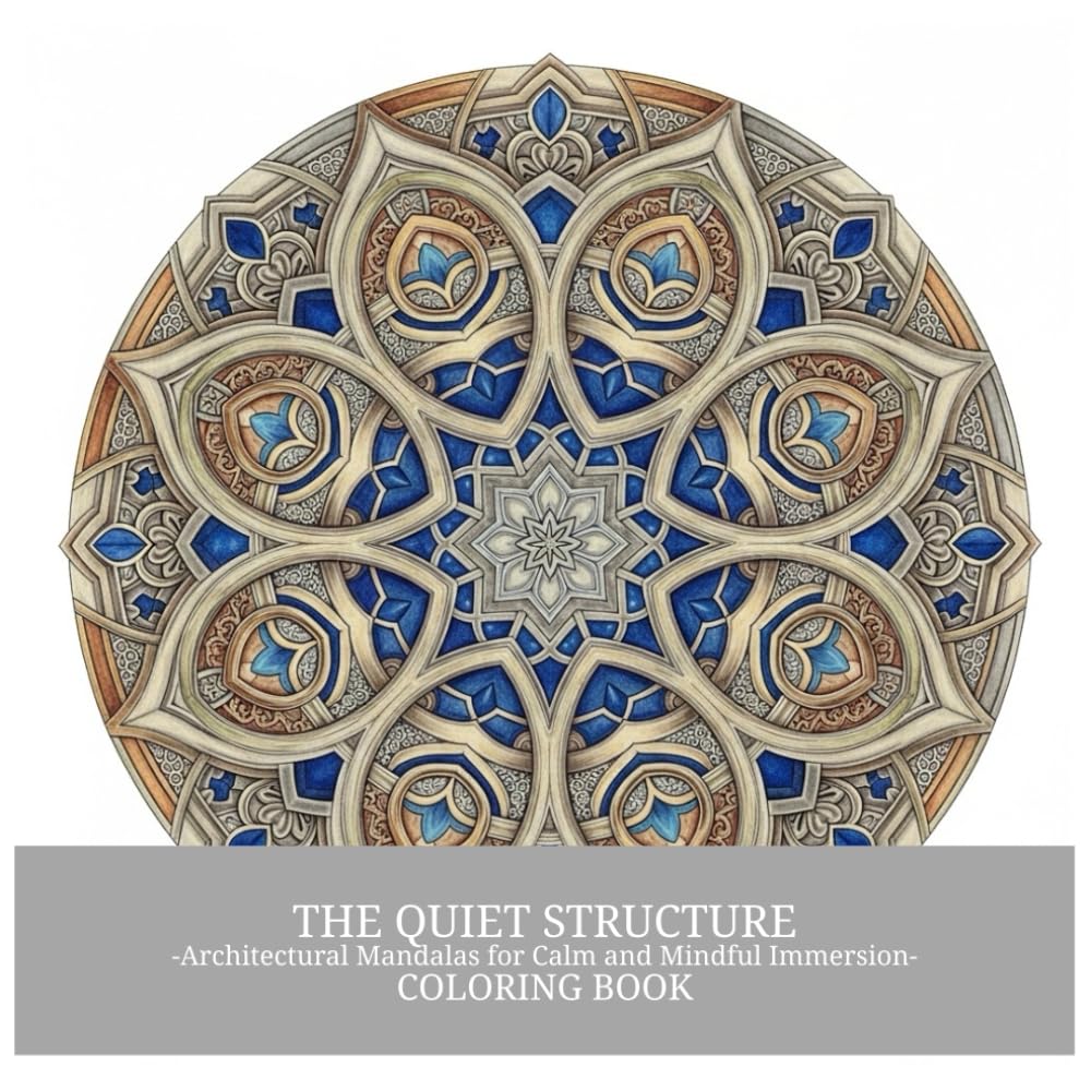 THE QUIET STRUCTURE: -Architectural Mandalas for Calm and Mindful Immersion- COLORING BOOK (THE QUIET SERIES)