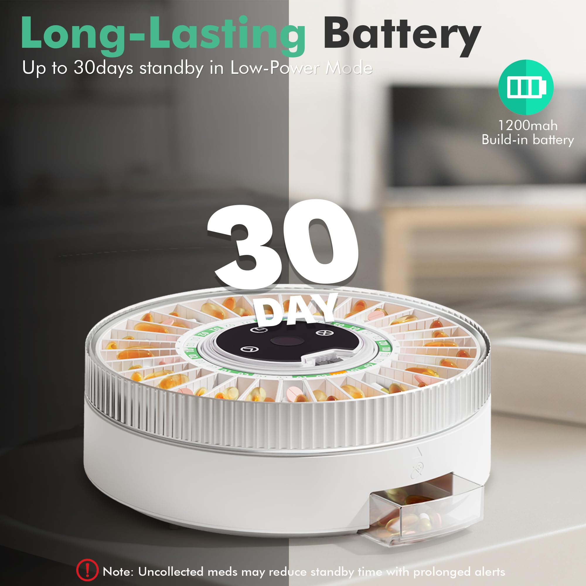 Snapklik.com : PillCalendar Bluetooth Automatic Pill Dispenser For Elderly