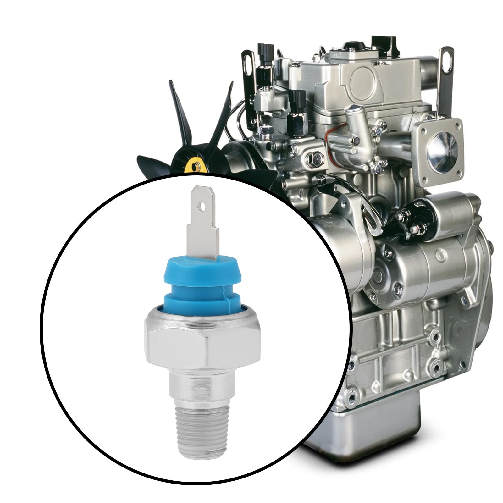 The Lord of the Tools Interruttore Pressione Olio Motore 1/8x27 NPT Filettatura 3599307T91M Compatibile Con Perkins Compatibile Con Massey Ferguson