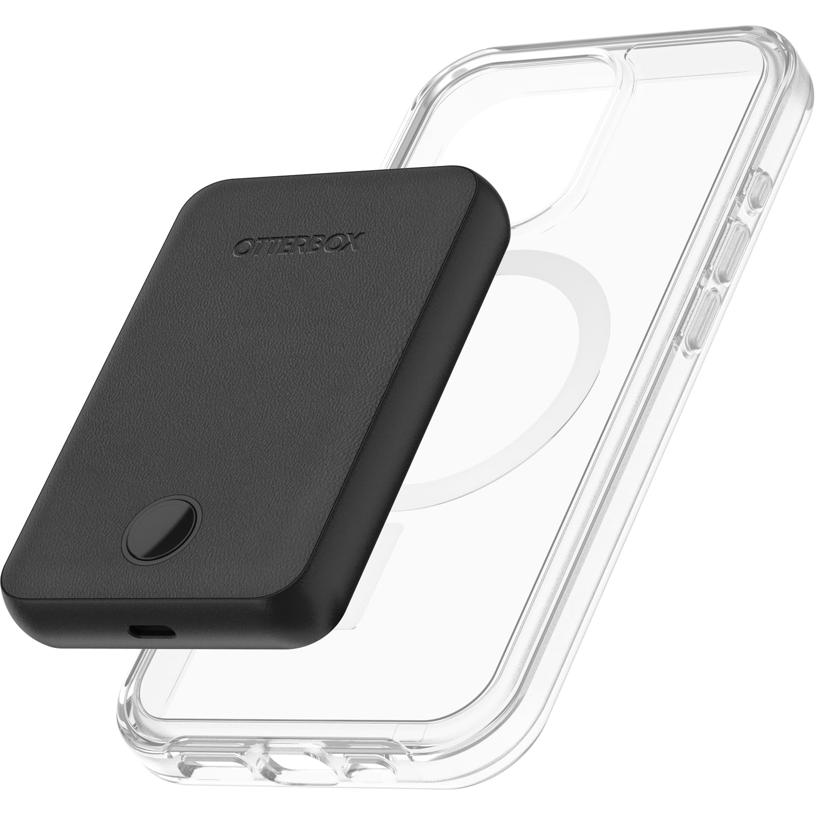 OtterBox Wireless Power Bank para MagSafe, batería Externa Fina con Cable USB-C a USB-C Incluido, indicador de Carga LED, 5000 mAh Diseño Duradero para iPhone, Negro