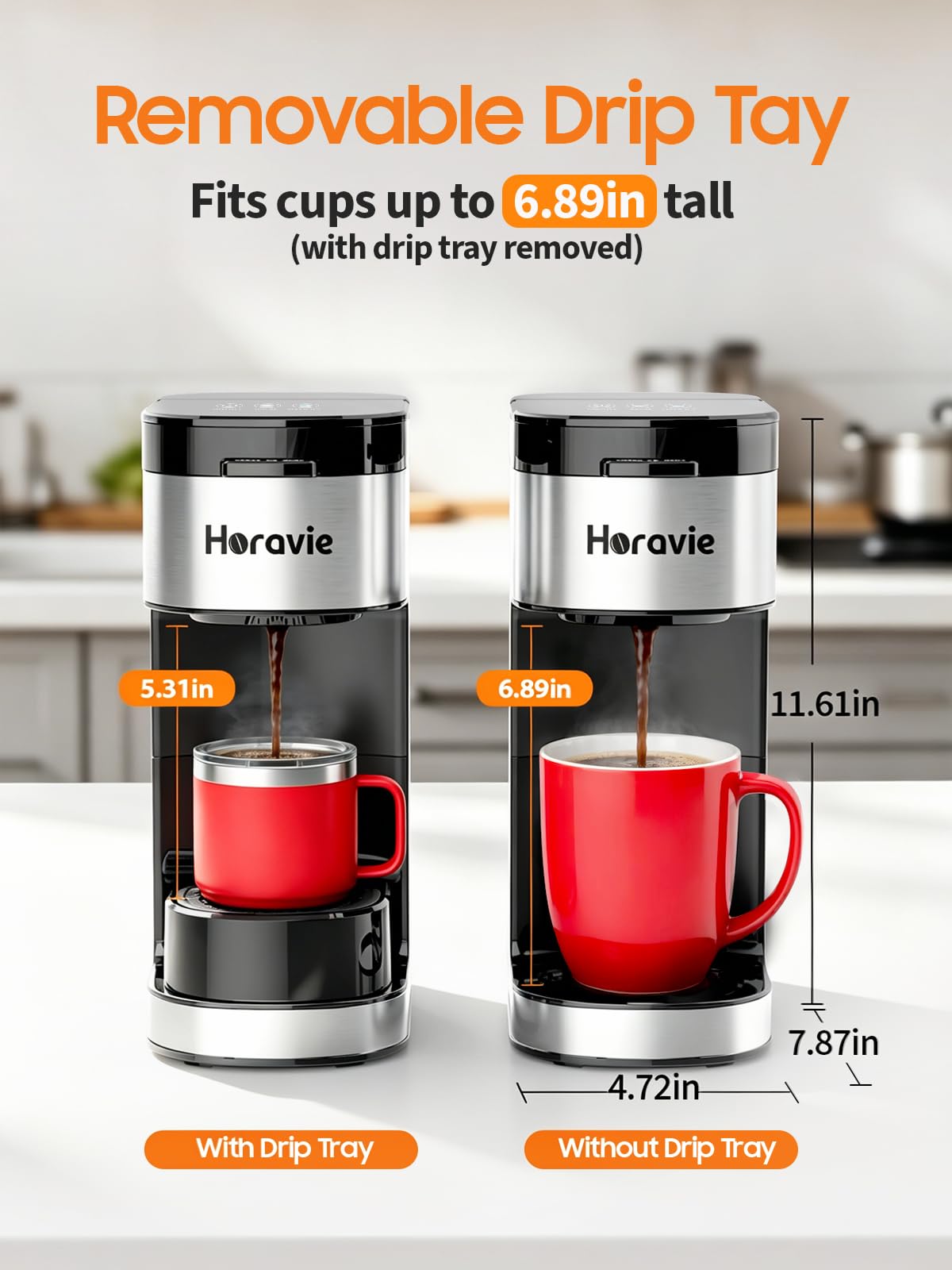 Horavie Hot and Iced Coffee Maker — view 5