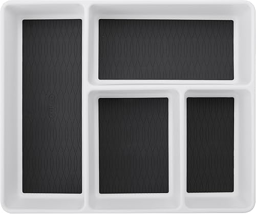 Copco Basics Organizador de cajones con múltiples compartimentos, blancogris carbón