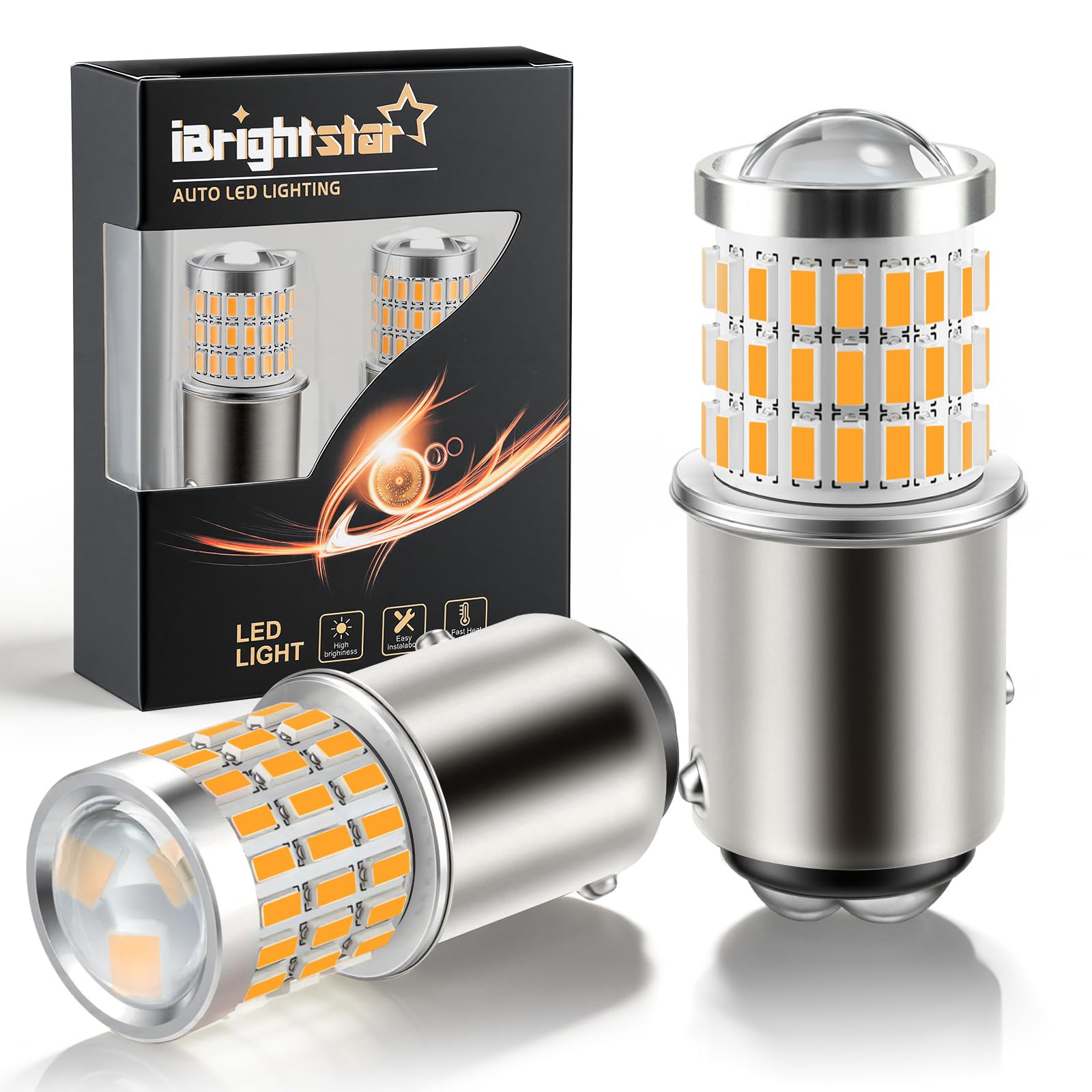 その他 amber Amazon.com: iBrightstar 1157 LED Bulb Amber, BAY15D 2057 2357 7528
