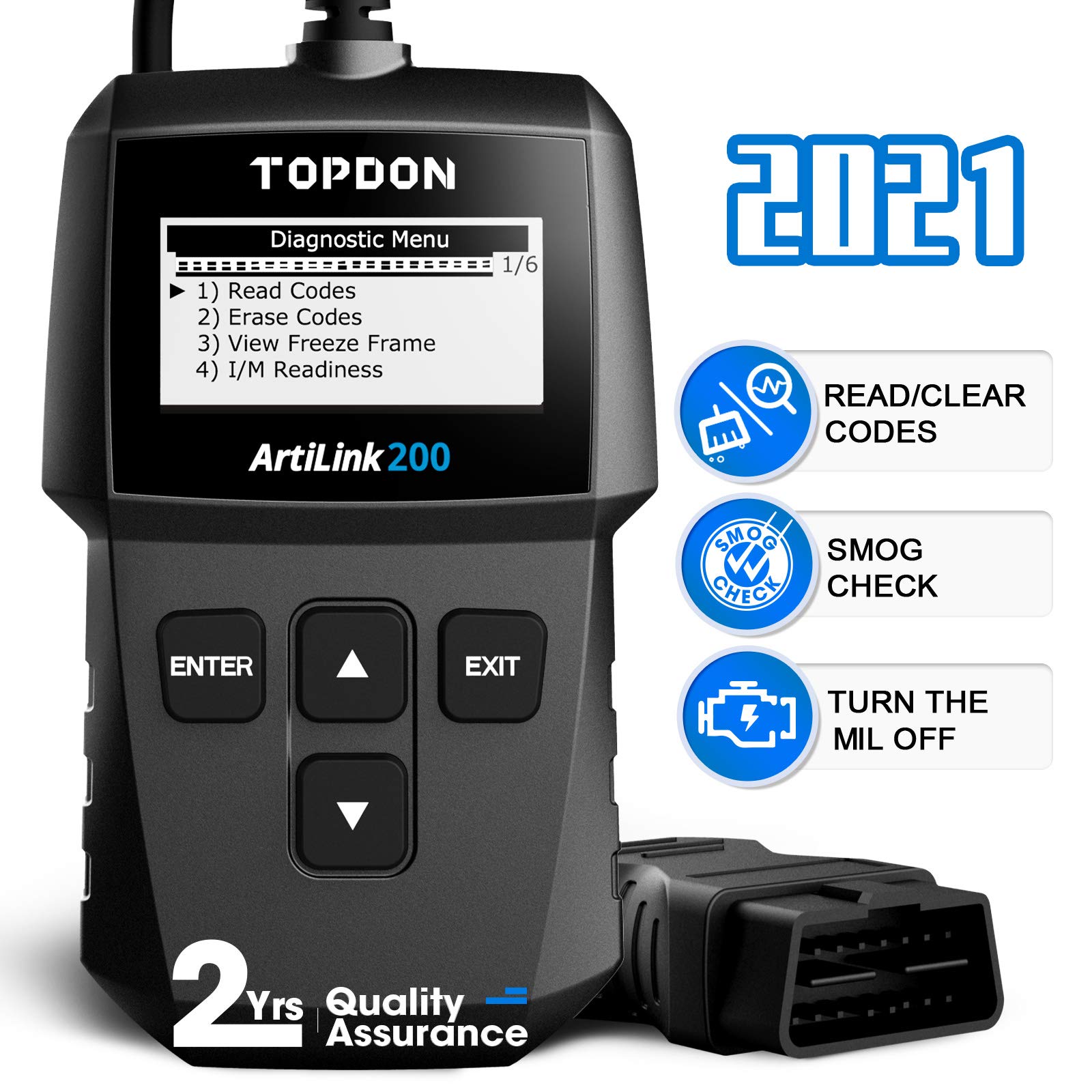 Buy OBD2 Scanner Check Engine Code Reader Read Clear Codes, View Freeze
