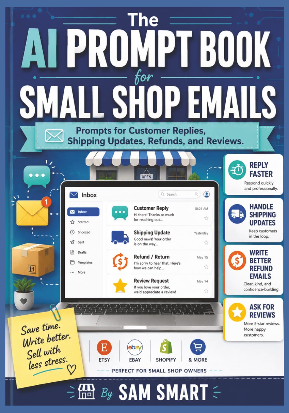 The AI Prompt Book for Small Shop Emails: Prompts for Customer Replies, Shipping Updates, Refunds, and Reviews
