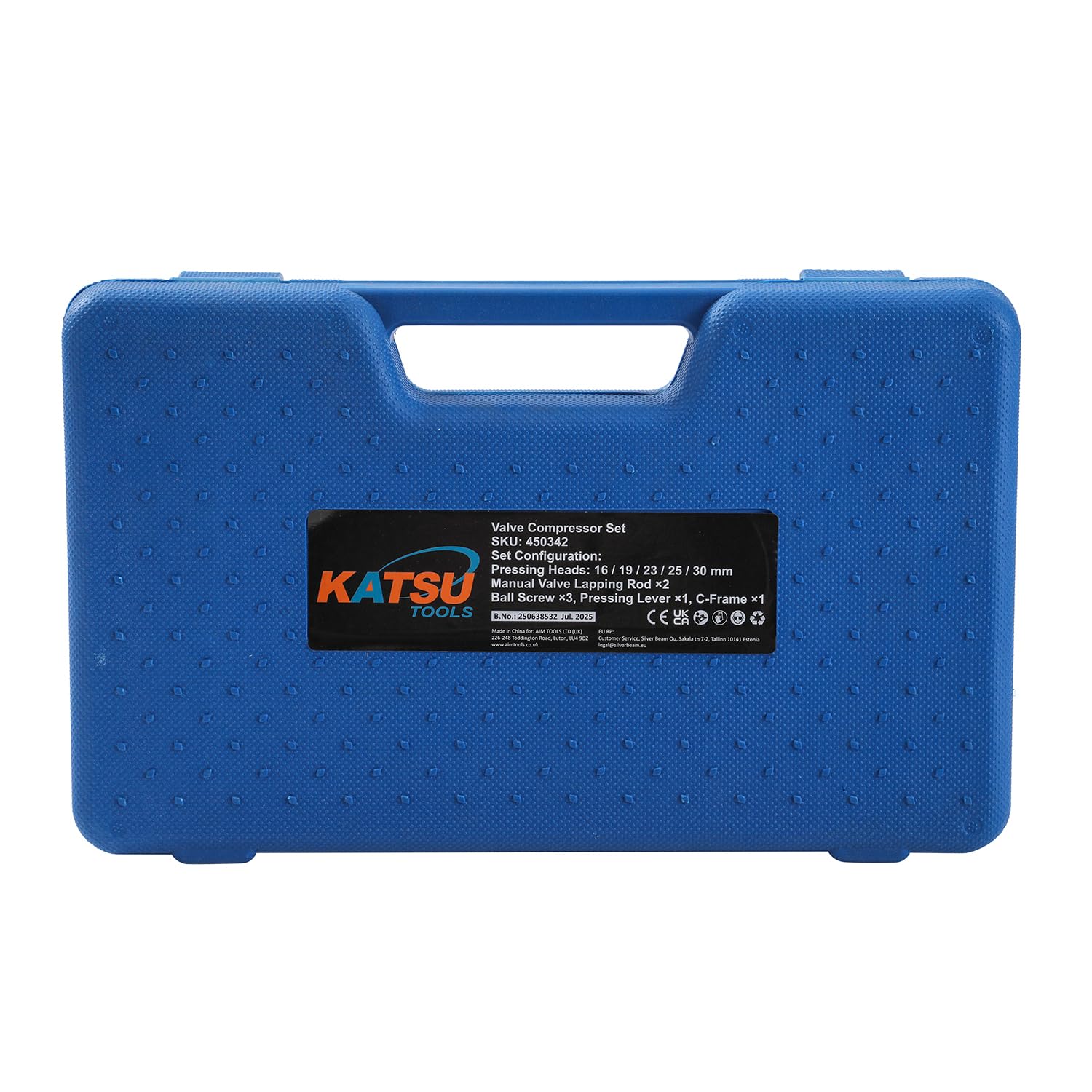 KATSU Tools 12 pièces Kit d'outils de compresseur de ressort de soupape portable avec kit de valve pour voiture, camionnette, moto, automobile, modèle 450342