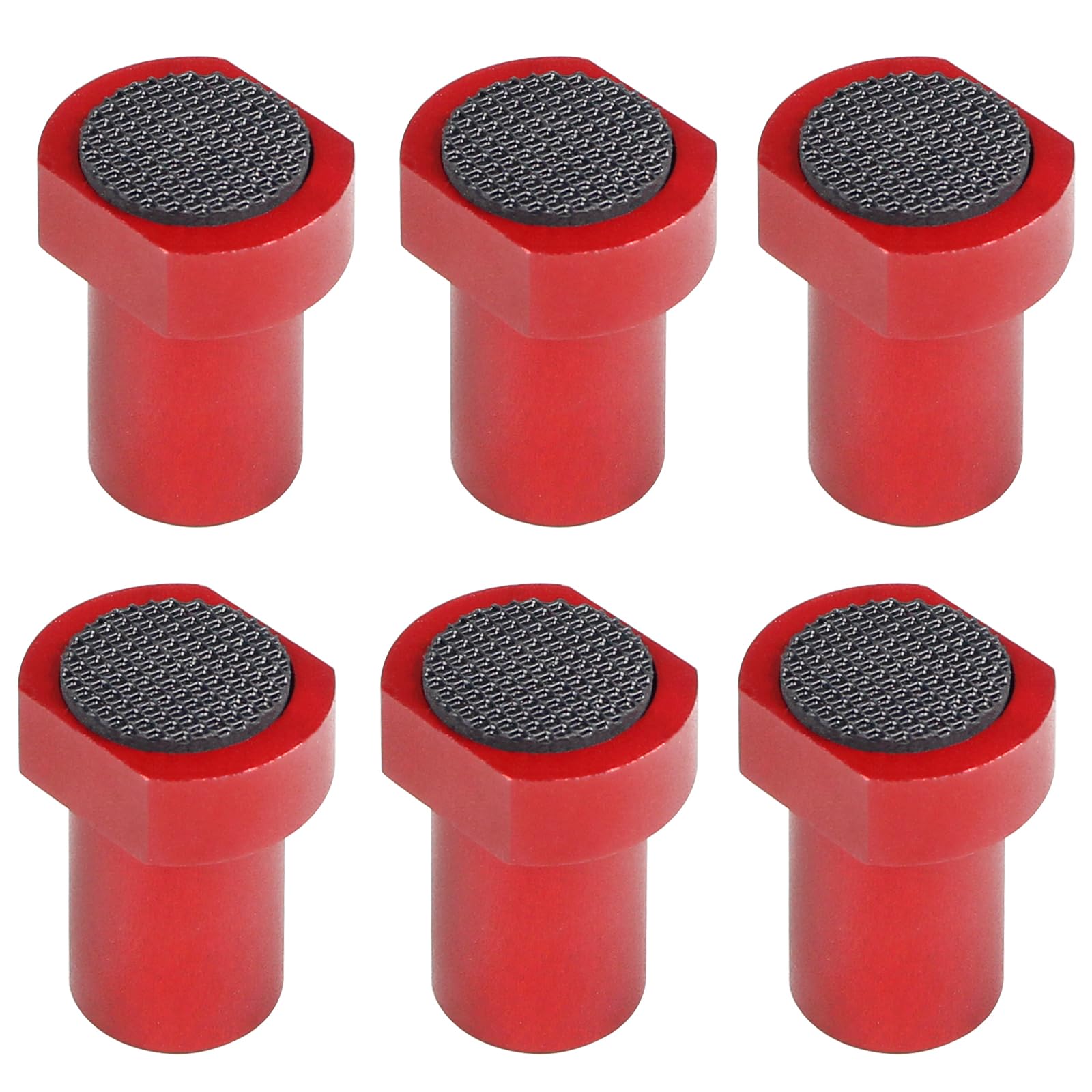 6 Pack Bench Dogs Bench Dog Clamp - Essential Accessories for 3/4 Inch (19mm) Workbench Dog Holes with Non-Slip Pads & Durable Aluminum Alloy MFT Stops