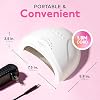 Lámpara UV LED SUNUV para uñas, luz para gel polish con 3 temporizadores, SUNone blanca 5