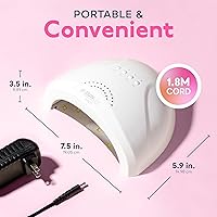 Vista 5 de SUNUV Lámpara de uñas LED UV, luz de gel para esmalte de uñas, secadora UV con 3 temporizadores SUNone White