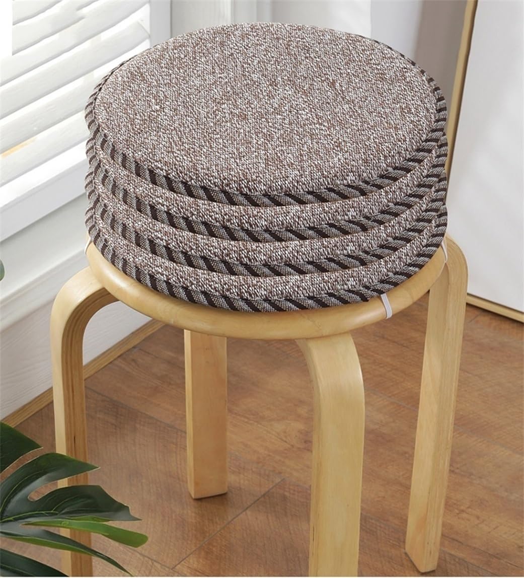 Coussin de chaise de tabouret rond 40cm pour chaises d'extérieur et cuisine café