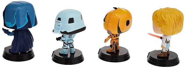 Foto 2 de 8 de Star Wars Pack 4 Figurines Pop! Movies Vinyl Retro Series 9 cm