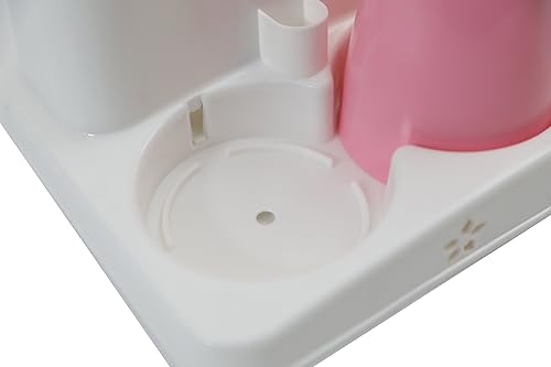 Miniatura 3 de Basicwise Soporte para cepillo de dientes y pasta de dientes tamaño familiar con 3 tazas, multicolor, QI003326