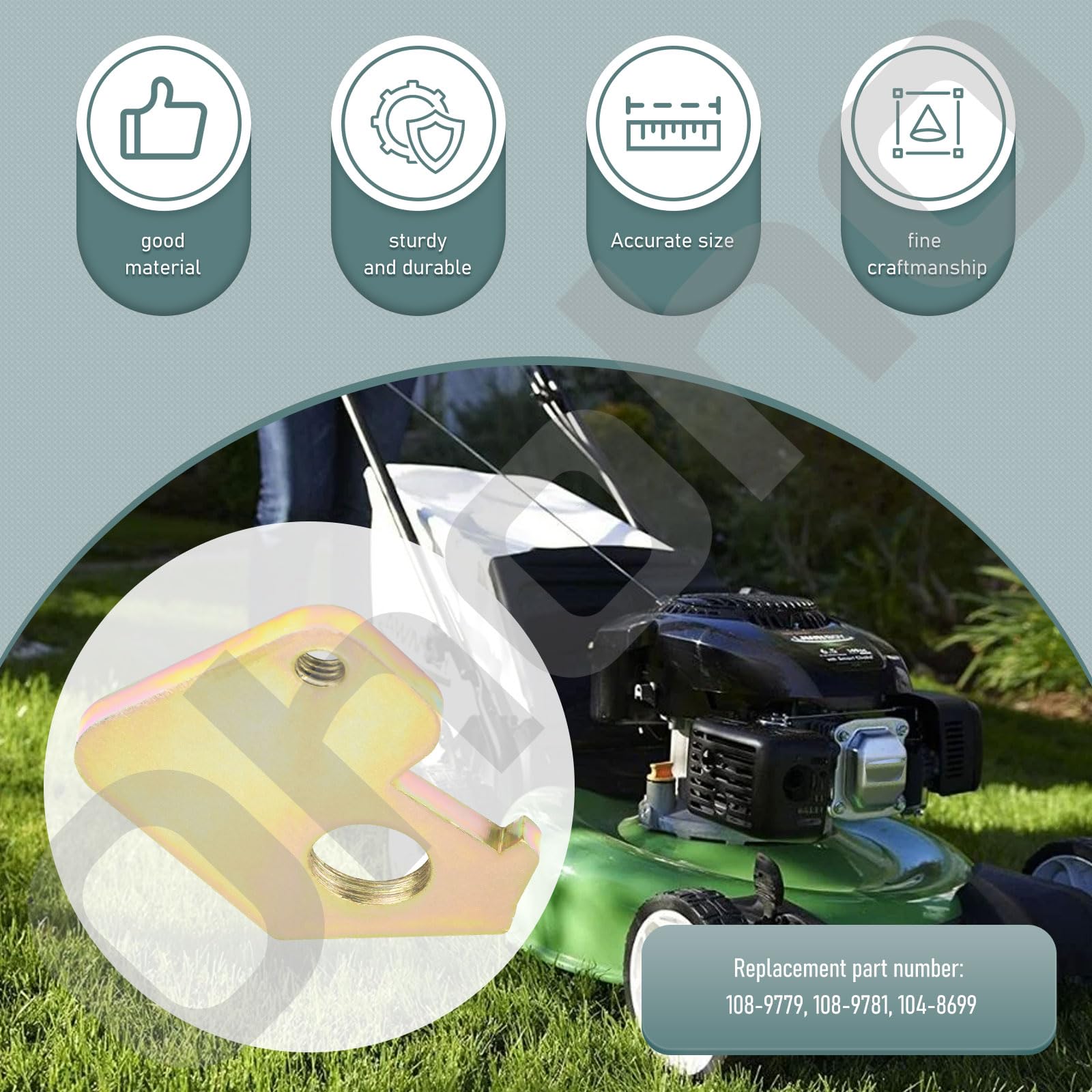 Ohoho 108-9779 108-9781 104-8699 - Retenedor de cojinete de buje de rueda, compatible con cortacésped Toro 10604, 10605, 10606, 10607, 10624, 10625