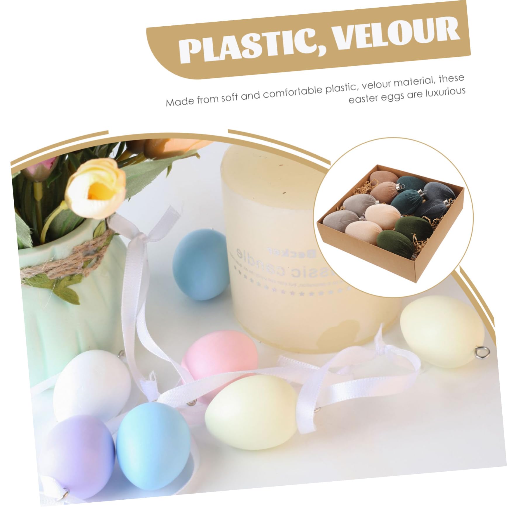 Cabilock 12 Pezzi Uova Di Pasqua Uova Riempibili Cesto Di Pasqua Decorazione Di Decorazioni li Mestiere Di Gnomi Decorazioni Natalizie Forniture li