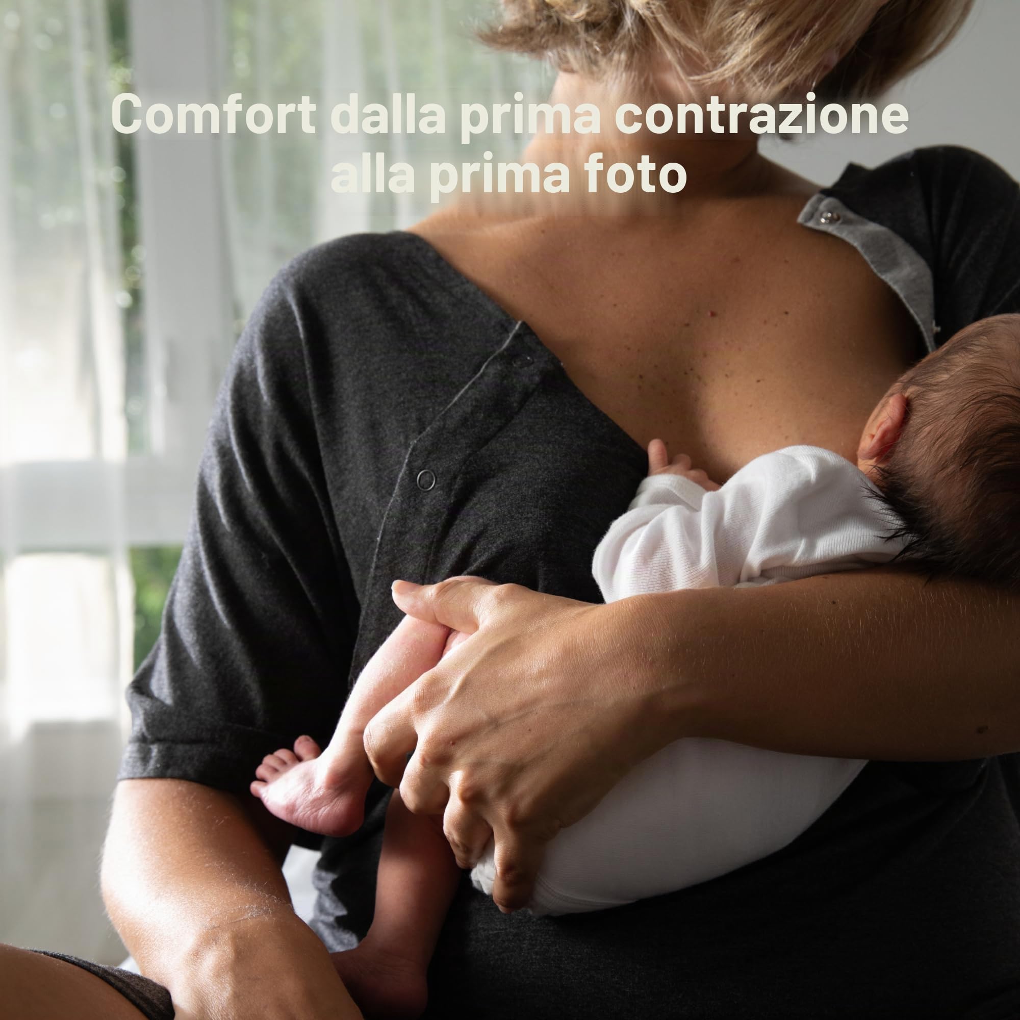 FridaBaby Abito da parto e allattamento | Facile accesso, senza tag, pelle a pelle per l'assistenza infermieristica e copertura completa nella parte posteriore