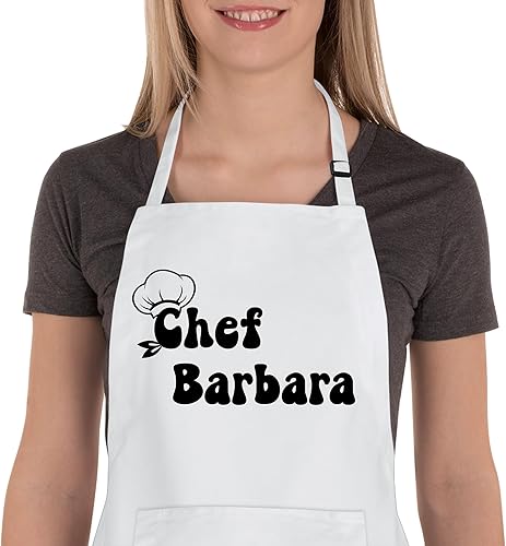 Miniatura 7 de Delantales Personalizados para Mujer y Hombre, Delantal de Chef Personalizado, Delantal de Cocina Personalizado con Bolsillos, Delantales para Asar