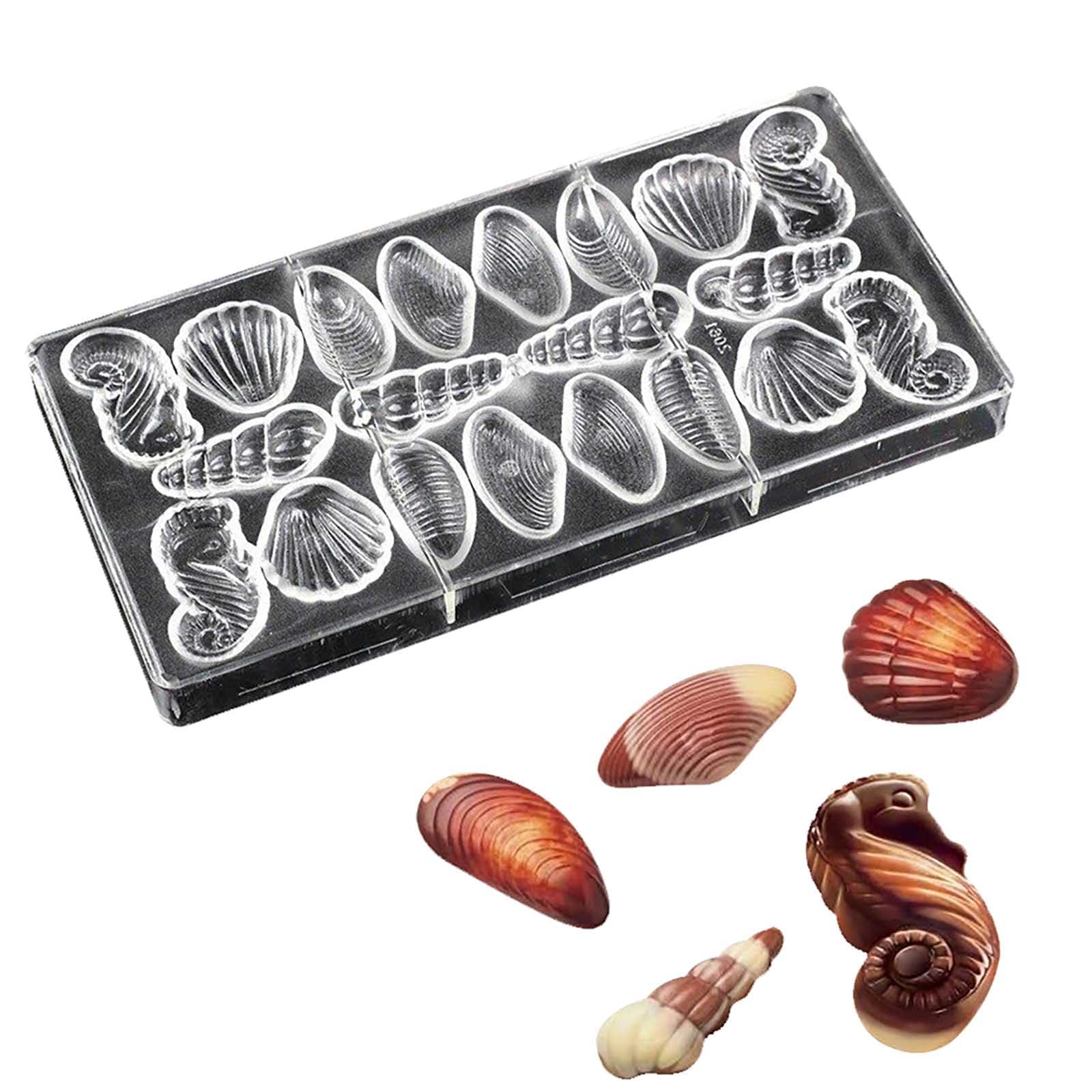 Polycarbonate Chocolate Mold DIY Handmade Chocolate Candy Mould Pastry Tools Bakeware 5 style shells (19278)