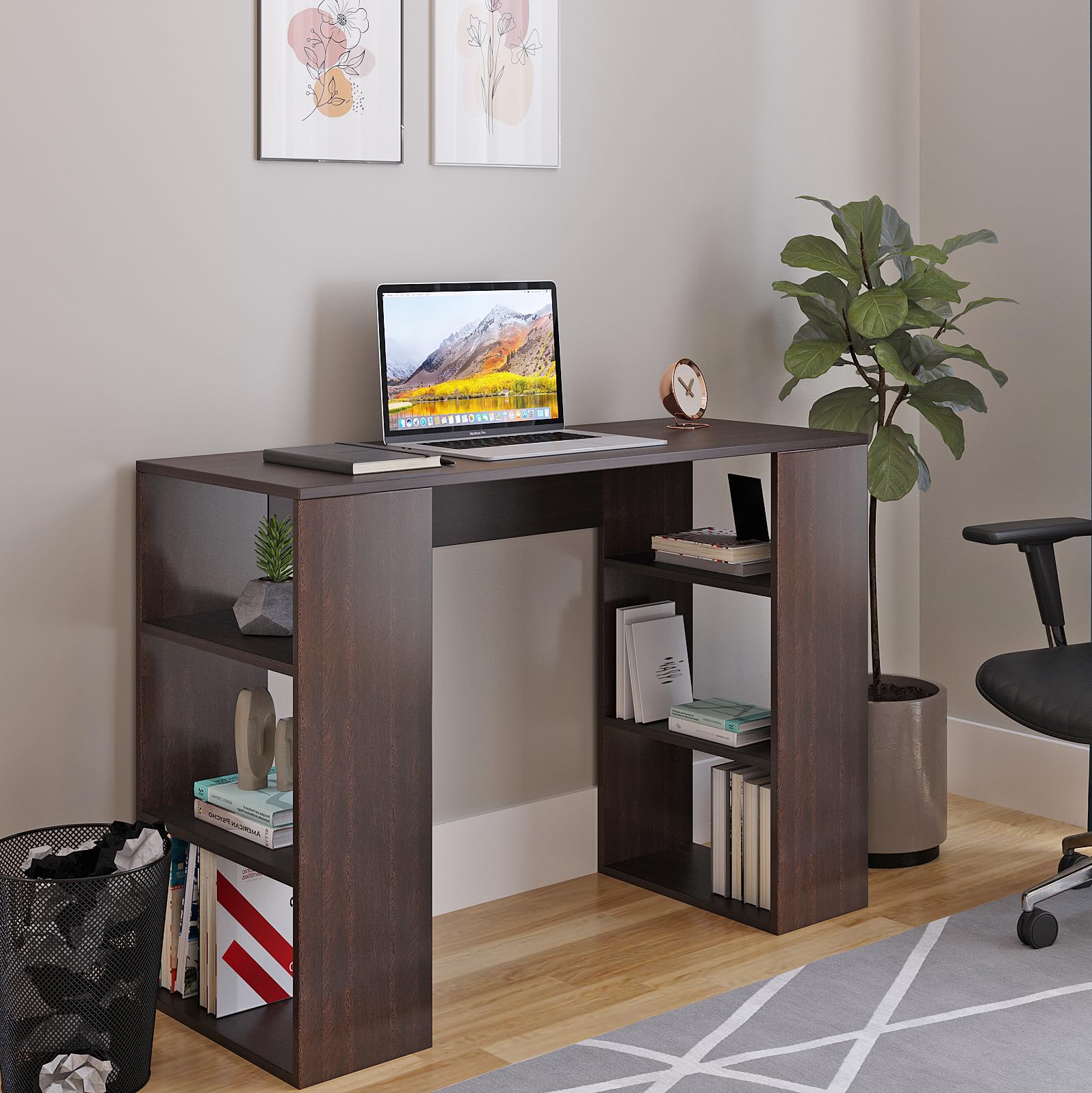 WOODWIDER Jade Wooden Study Table, Workstation, Computer, Laptop