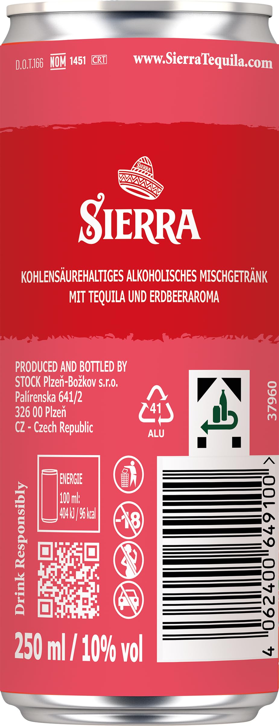Sierra Strawberry Margarita 12 Dosen 250 ml 10% Vol