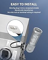 Vista 3 de DEWENWILS Sensor de atardecer a amanecer de 120 VCA, interruptor de sensor de luz, montaje giratorio, control de luz de fotocélula