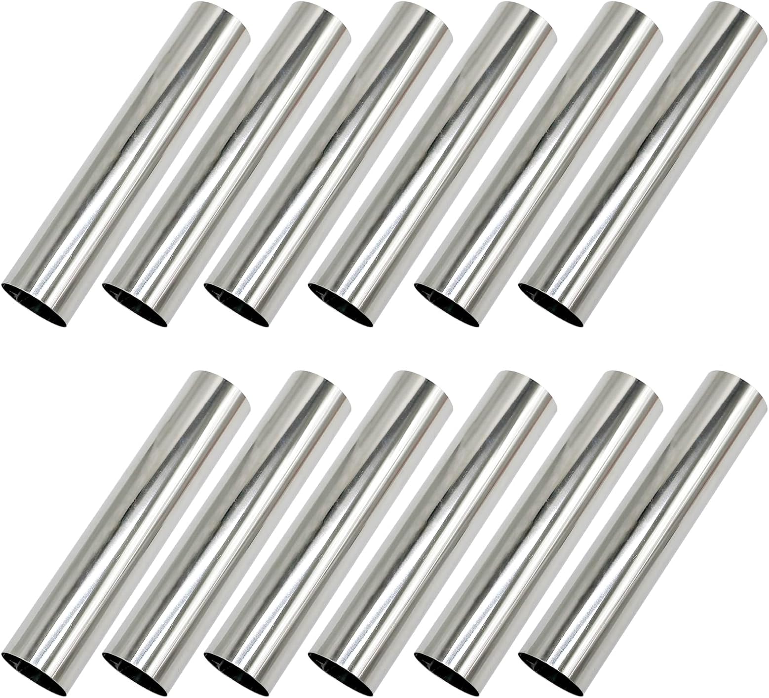 12 Pcs Stainless Steel Big Screw Croissant Mould Cannoli Moulds Form Tubes, Non-Stick Cream Horn Cones, Cream Roll Mold Pastry Baking Mold for Christmas Anniversary Free Standing Pastry