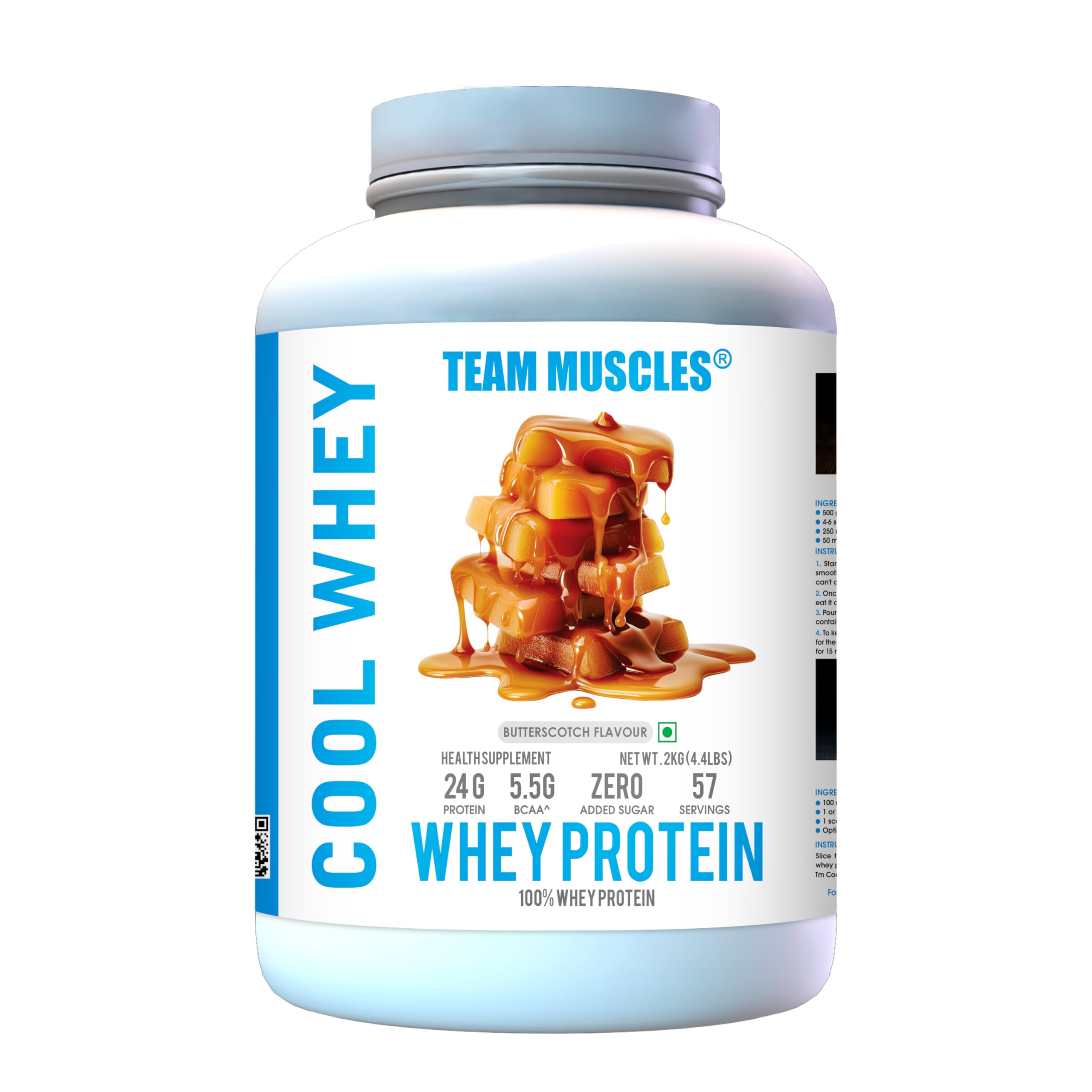 TM WITH TEAM MUSCLES Cool Whey 100% Whey Protein,2Kg,Whey Protein,Cool Whey Protein,Gold Whey,Tm Supplement(Butterscotch,Po1) (B0CPM23NYB) Amazon Price History, Amazon Price Tracker