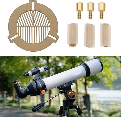 Miniatura 9 de SING F LTD Bahtinov - Máscara acrílica ligera para telescopio de enfoque para tubo de diámetro exterior de 2.362 in a 3.543 in para reflector