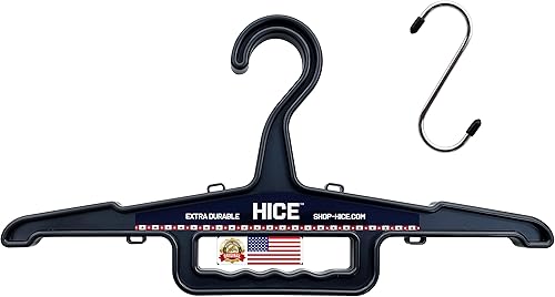 HICE Percha estándar resistente, capacidad de carga de 150 libras, resina duradera de alto impacto, para equipo pesado, trajes de neopreno, equipo
