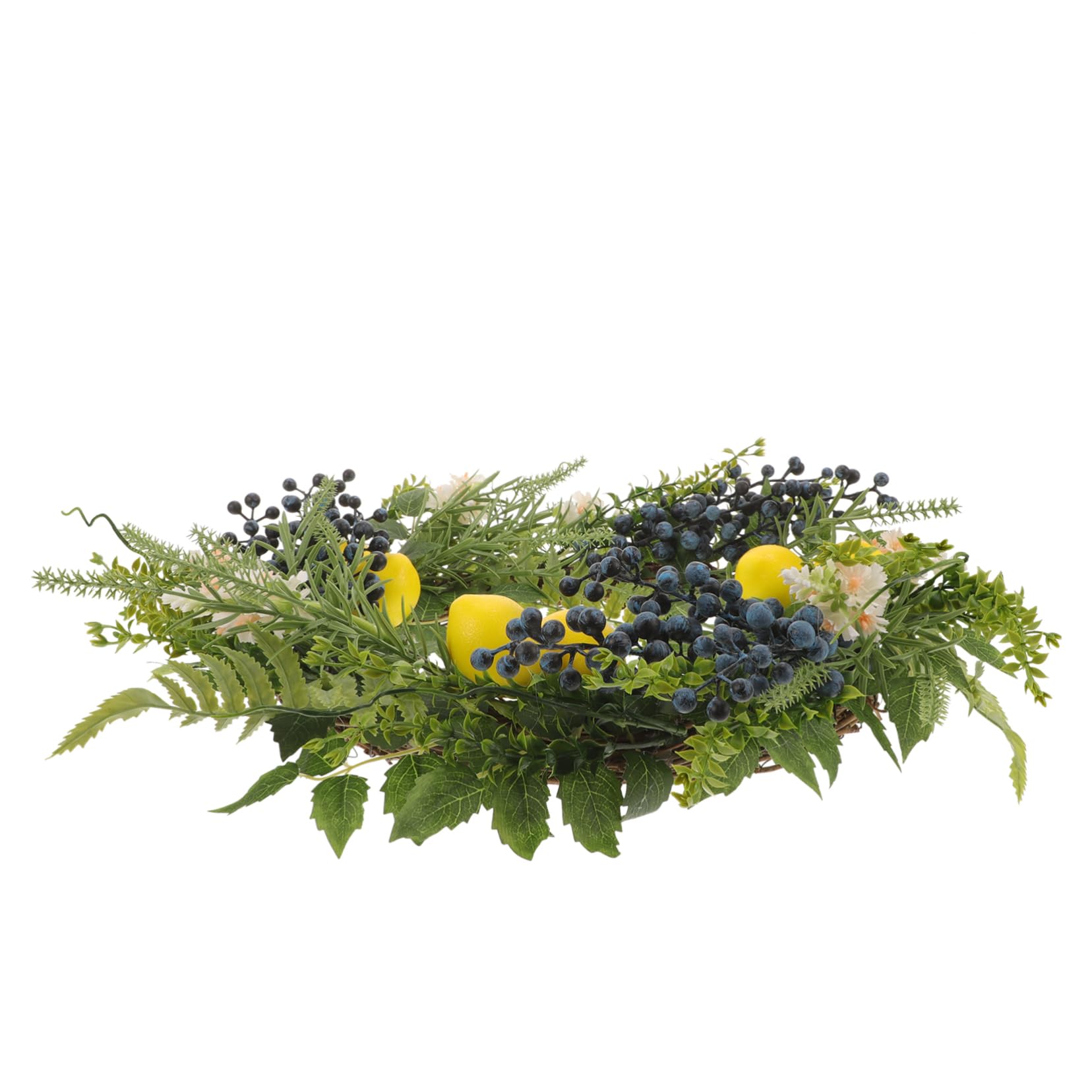 Ghirlanda Artificiale di Fiori e Frutti per Porta d Ingresso Decorazione Primaverile Estiva Finta Ghirlanda Rustica per Interni