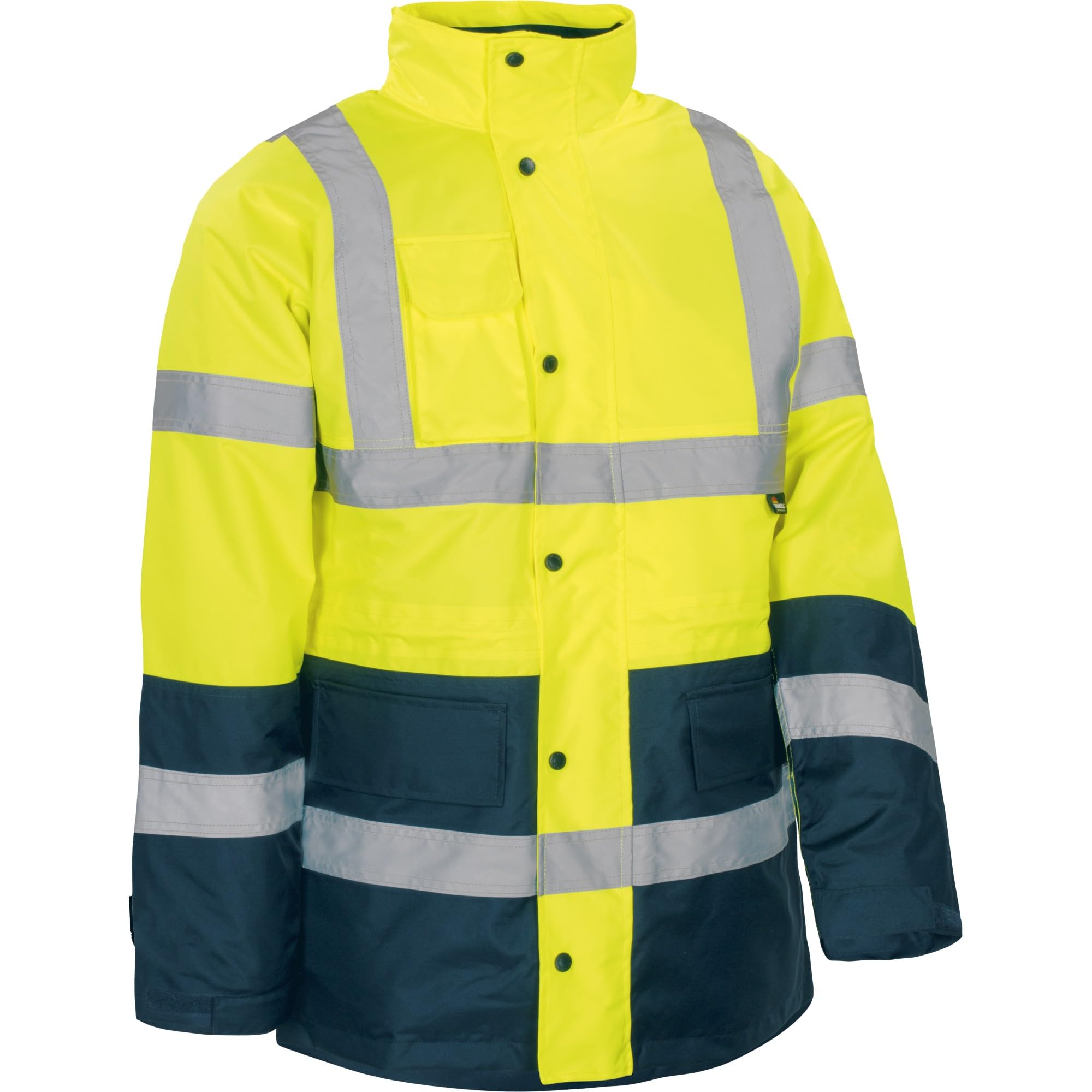 Vizwell Premium Warnschutzparka 2in1 orange-Marine oder gelb-Marine Gr.S - 5XL