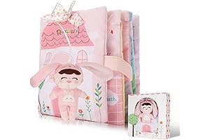 Soft Cloth Books for Baby Gift, Interactive Baby Books for Toddlers 0-2 Years