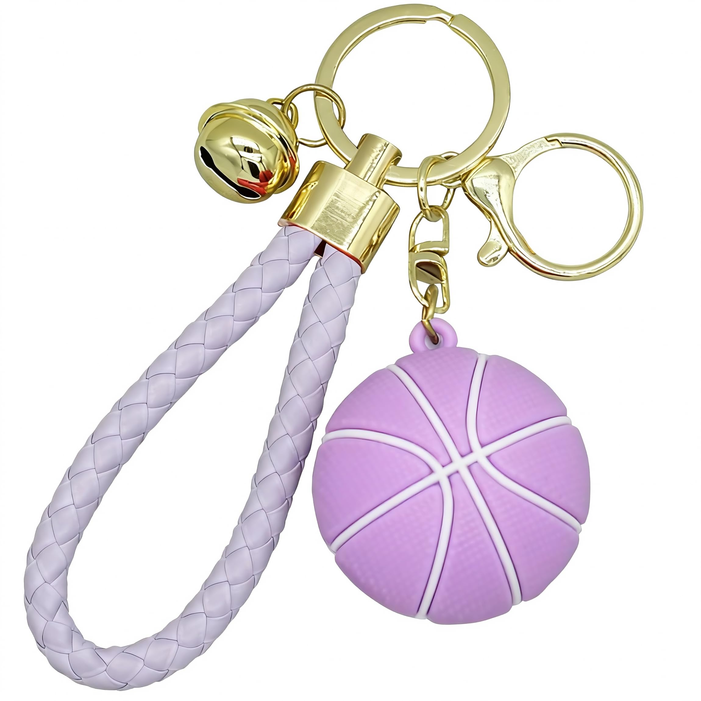 Moydolo Basketball Keychain Pendant Novelty Sports Ball Fans Key Chain Ring Charm for Boys Girls Men Women