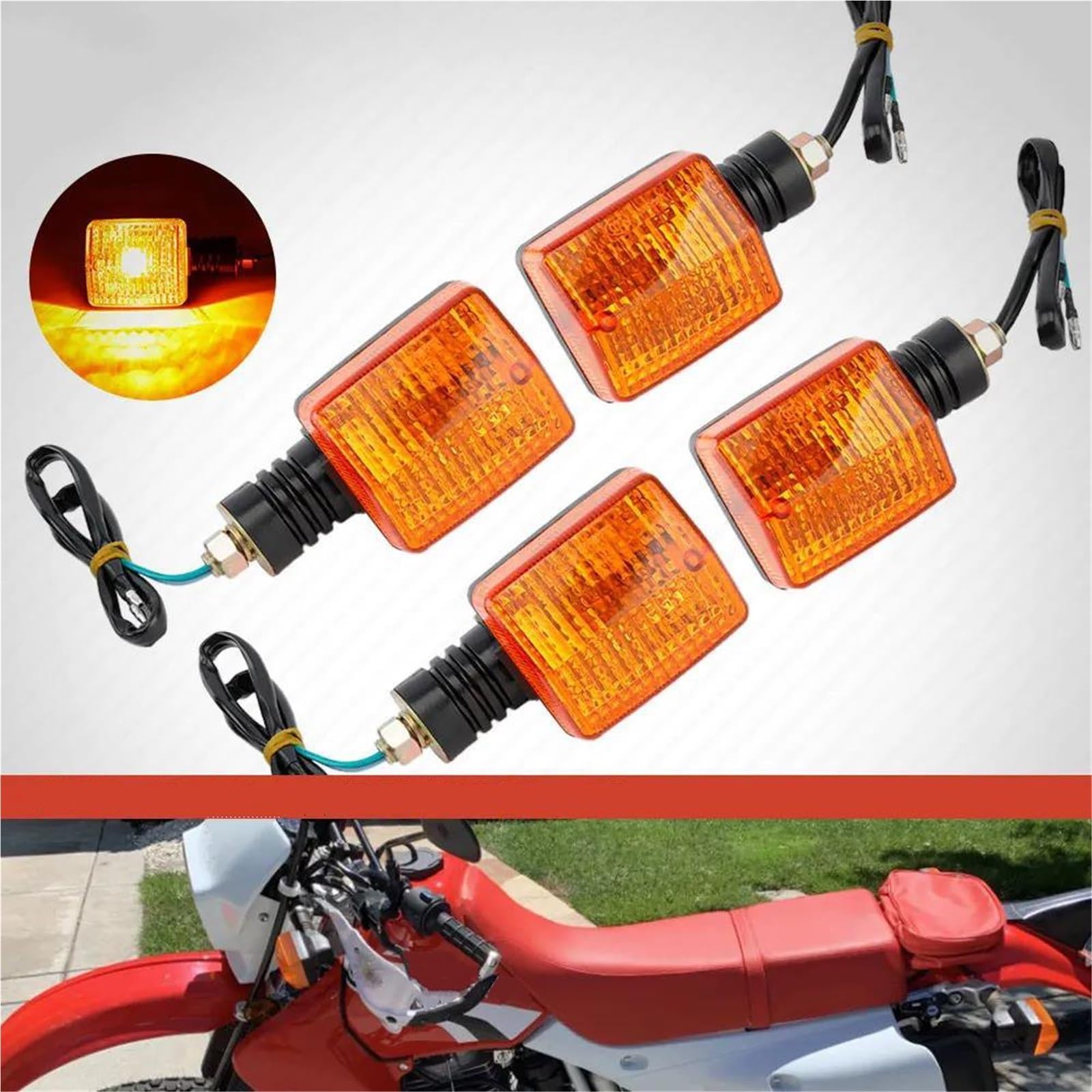Kierunkowskazy przednie i tylne do motocykli XR250L, 650L, CB125, VTR250, NPS50 i CBR600F
