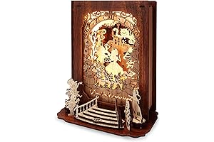 Alice in Wonderland Christmas Puzzle Nightlight – DIY 3D LED Book Lamp